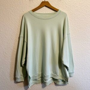 American Eagle Super Soft Crewneck Pullover Sweatshirt Mint Green Women’s L